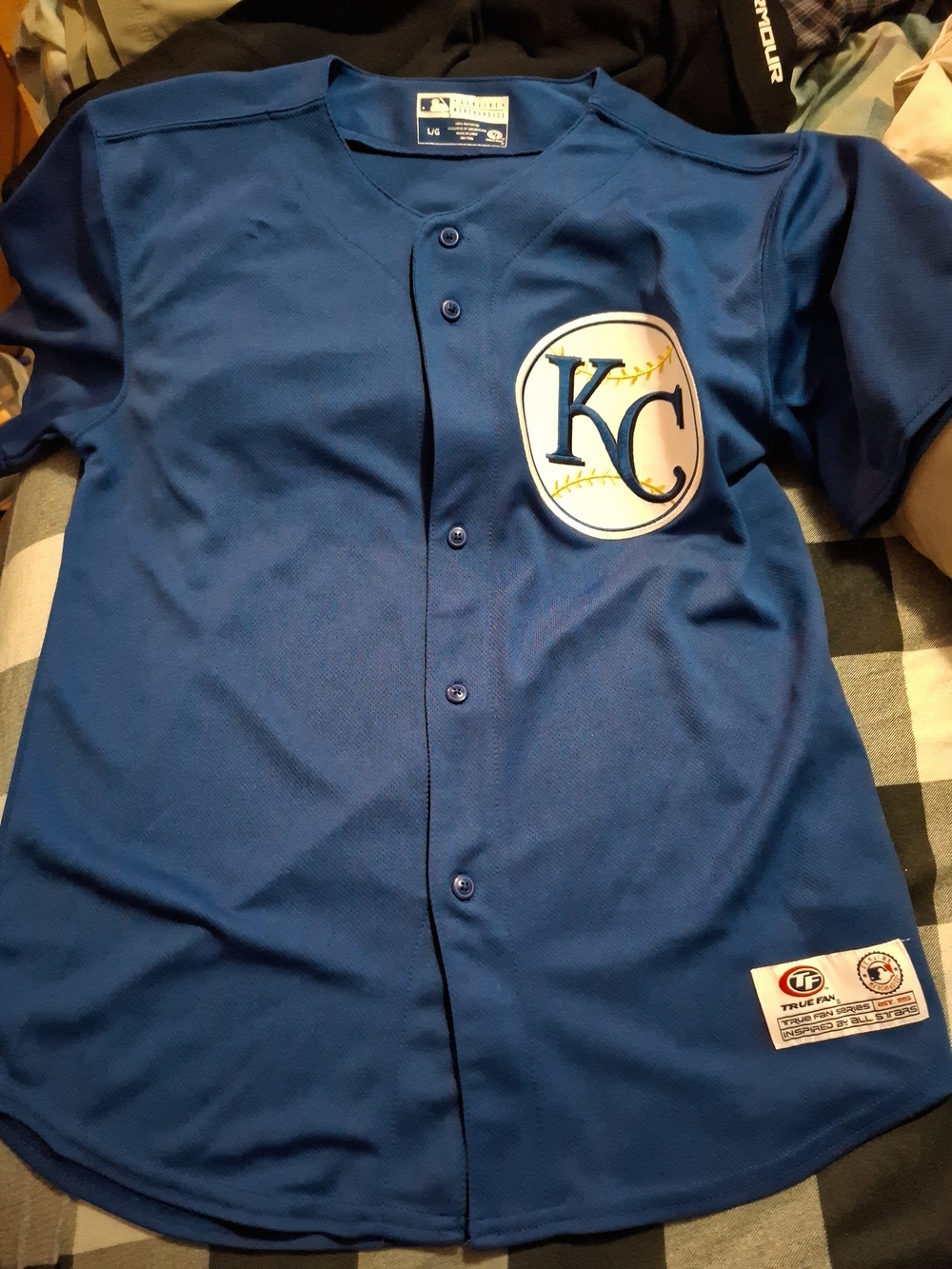 KC Blue Baseball Jersey by